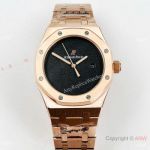 High Quality Audemars Piguet Rose Gold Royal Oak Black Face Watches-Replica Audemars Piguet Watches